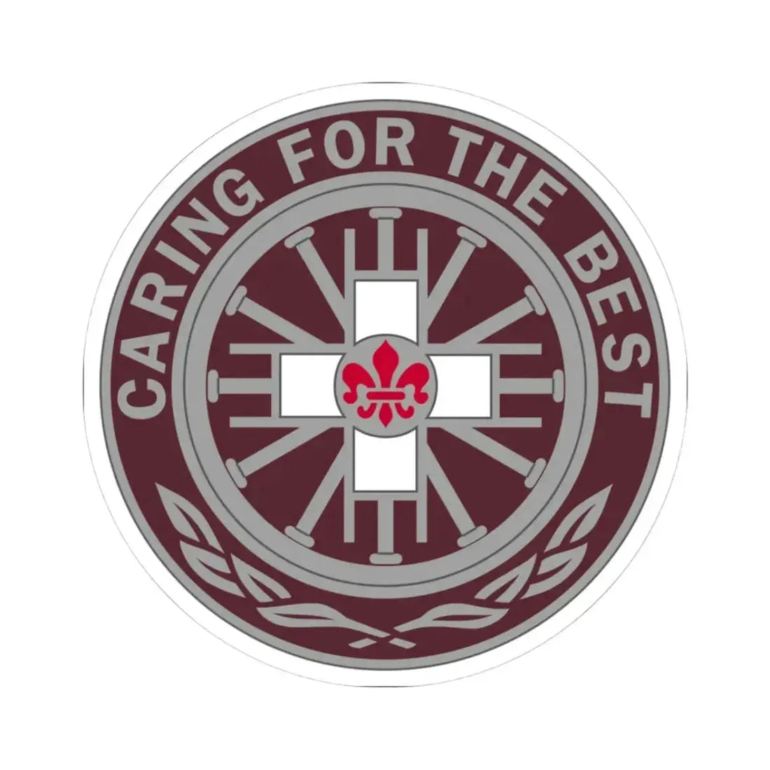 396 Field Hospital (U.S. Army) STICKER Vinyl Kiss-Cut Decal 3 Inch White - The Sticker Space