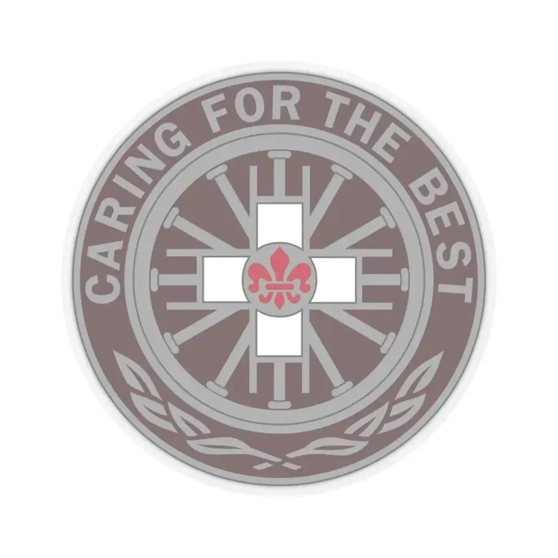 396 Field Hospital (U.S. Army) STICKER Vinyl Kiss-Cut Decal 4 Inch Transparent - The Sticker Space