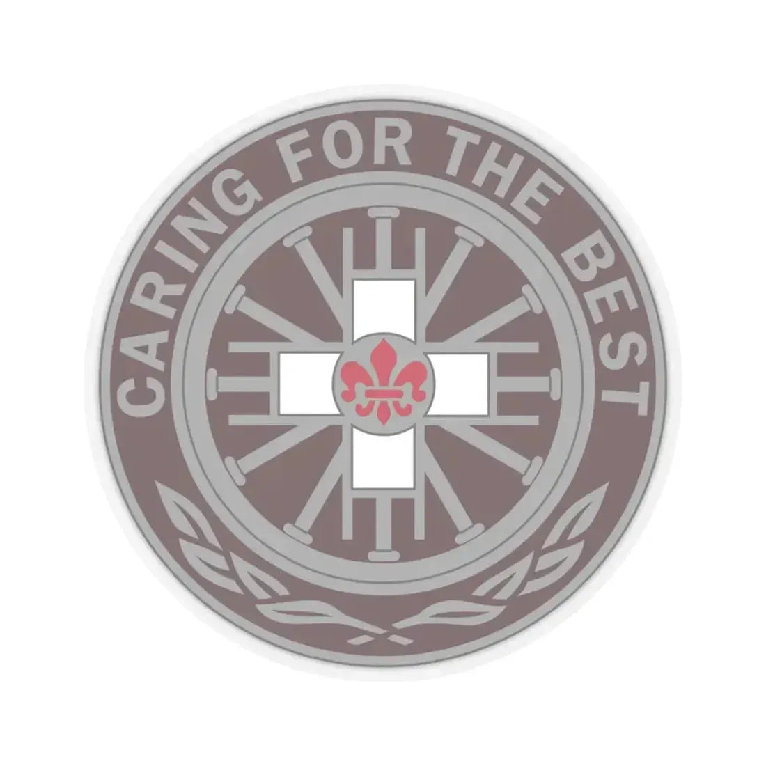 396 Field Hospital (U.S. Army) STICKER Vinyl Kiss-Cut Decal 6 Inch Transparent - The Sticker Space