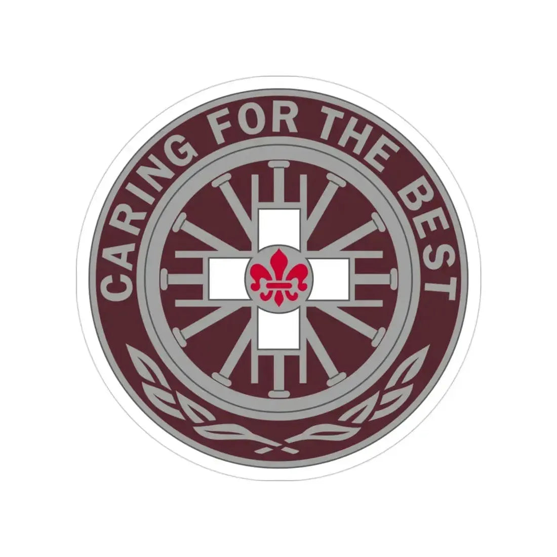 396 Field Hospital (U.S. Army) Transparent STICKER Die-Cut Vinyl Decal 3 Inch - The Sticker Space