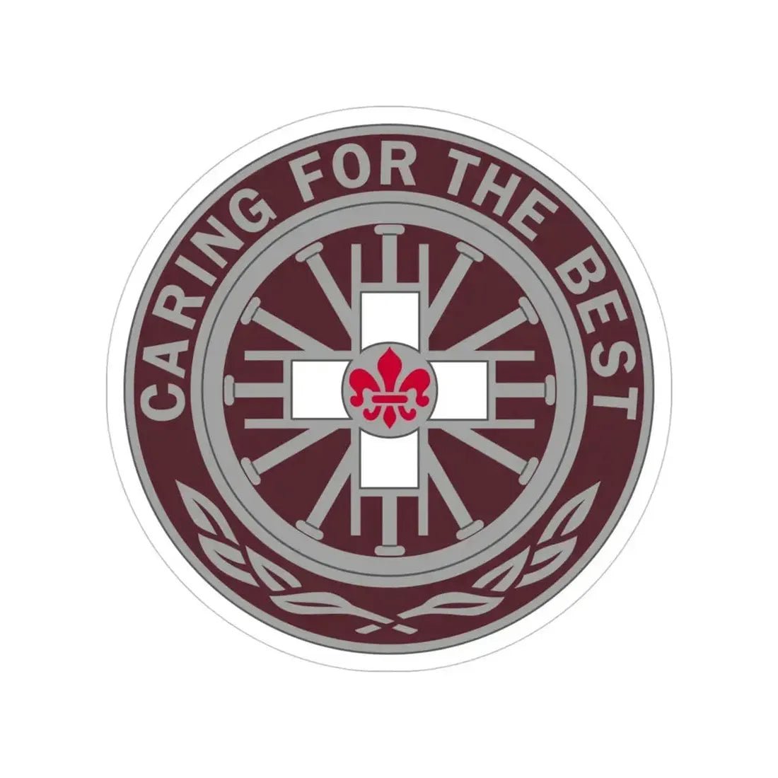 396 Field Hospital (U.S. Army) Transparent STICKER Die-Cut Vinyl Decal 4 Inch - The Sticker Space