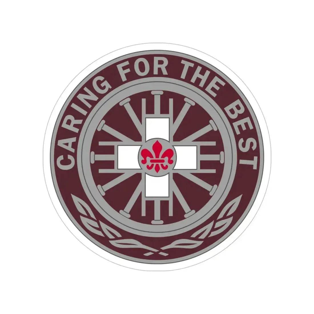 396 Field Hospital (U.S. Army) Transparent STICKER Die-Cut Vinyl Decal 5 Inch - The Sticker Space