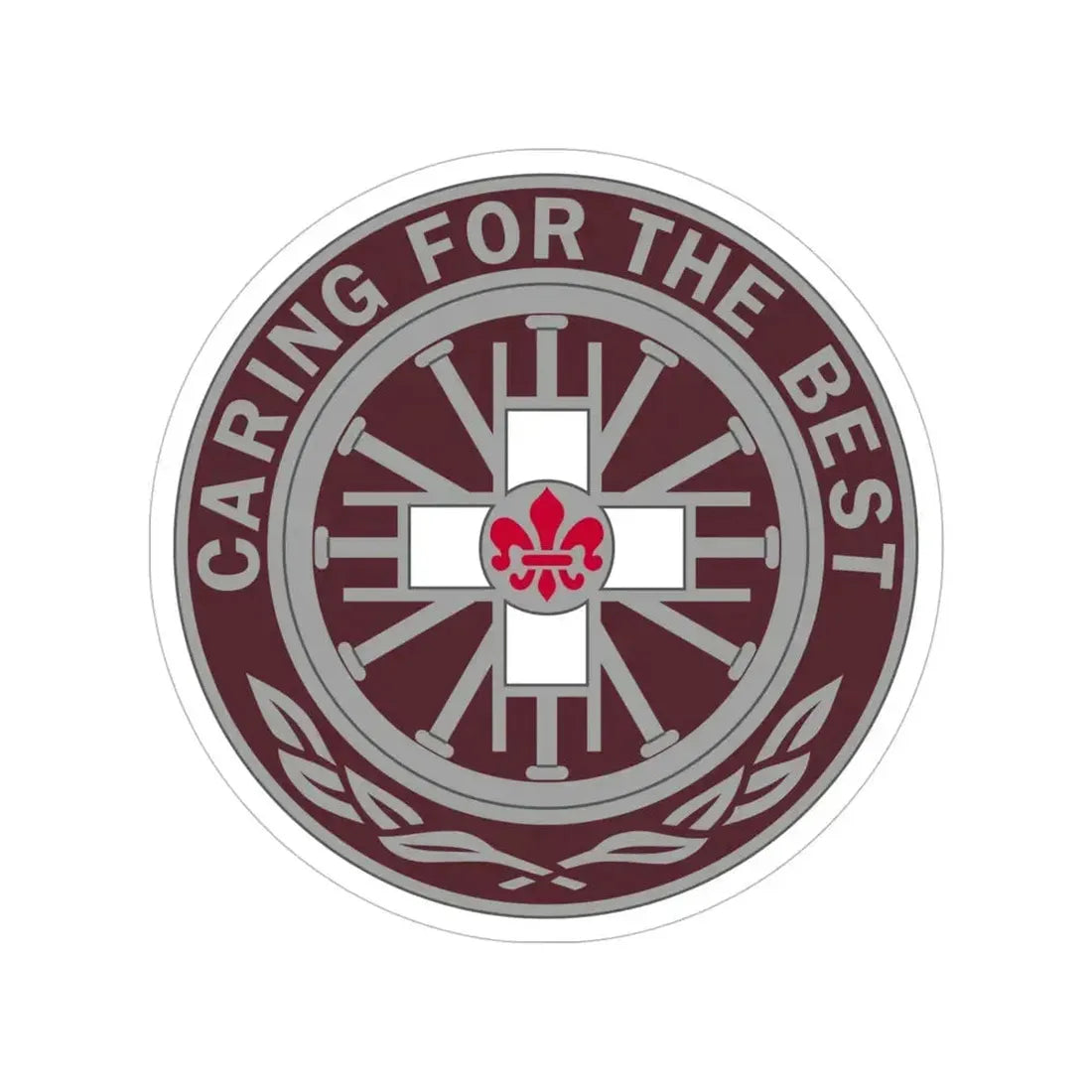 396 Field Hospital (U.S. Army) Transparent STICKER Die-Cut Vinyl Decal 6 Inch - The Sticker Space