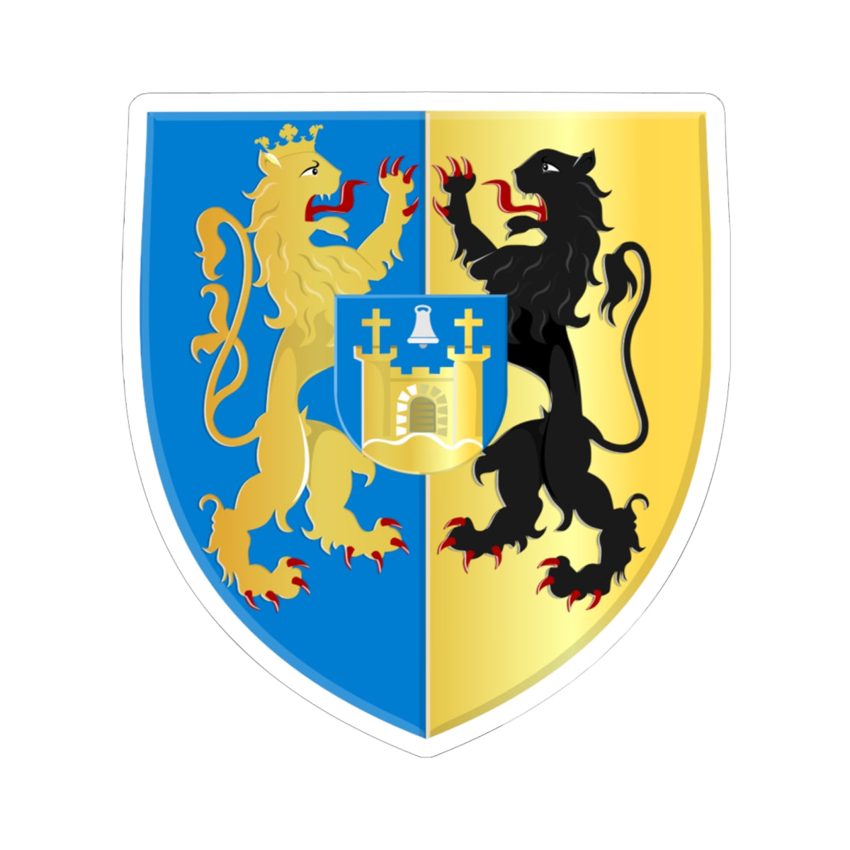 Belfeld wapen (Netherlands) (Coat of Arms) STICKER Vinyl Kiss-Cut Decal