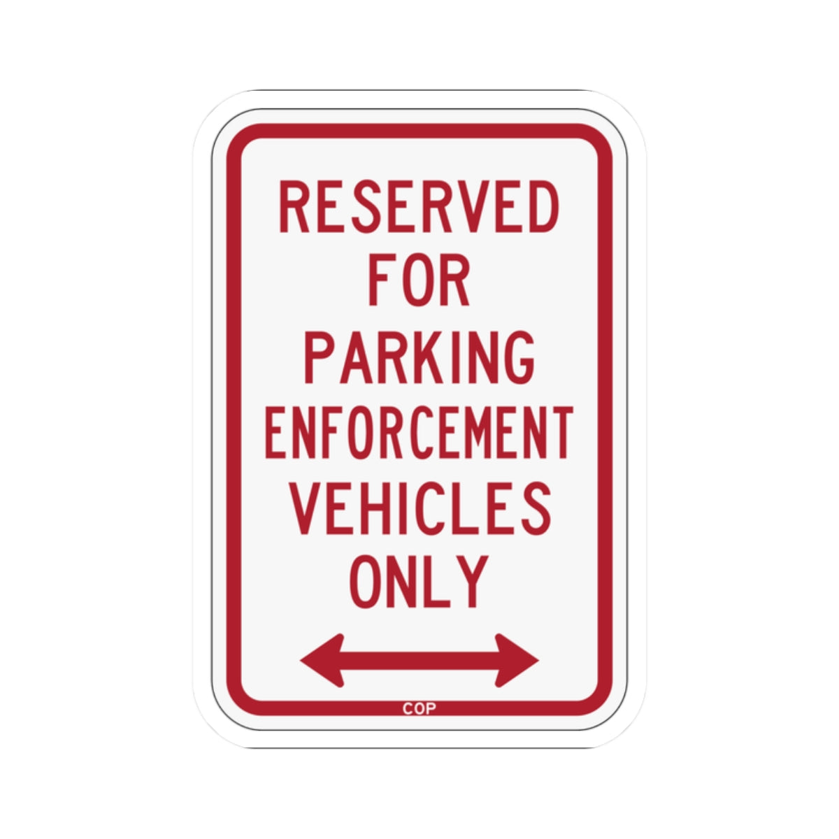 PBOT Road sign P4100D (Oregon) (Road Sign) STICKER Vinyl Kiss-Cut Decal