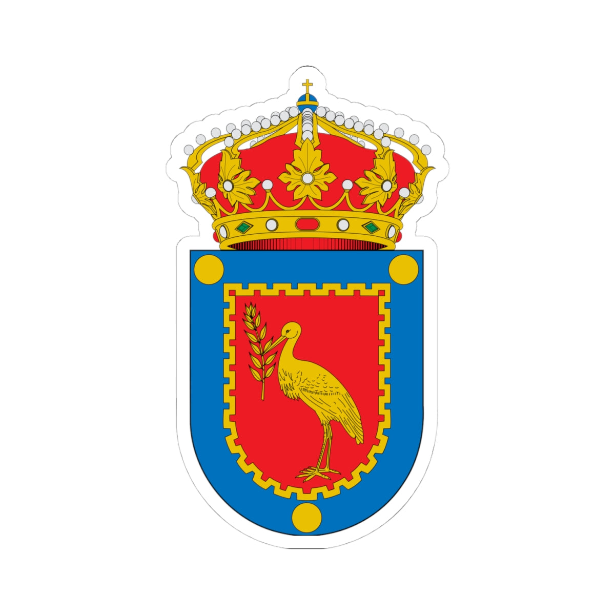 Escudo de Fréscano (Spain) (Coat of Arms) STICKER Vinyl Kiss-Cut Decal