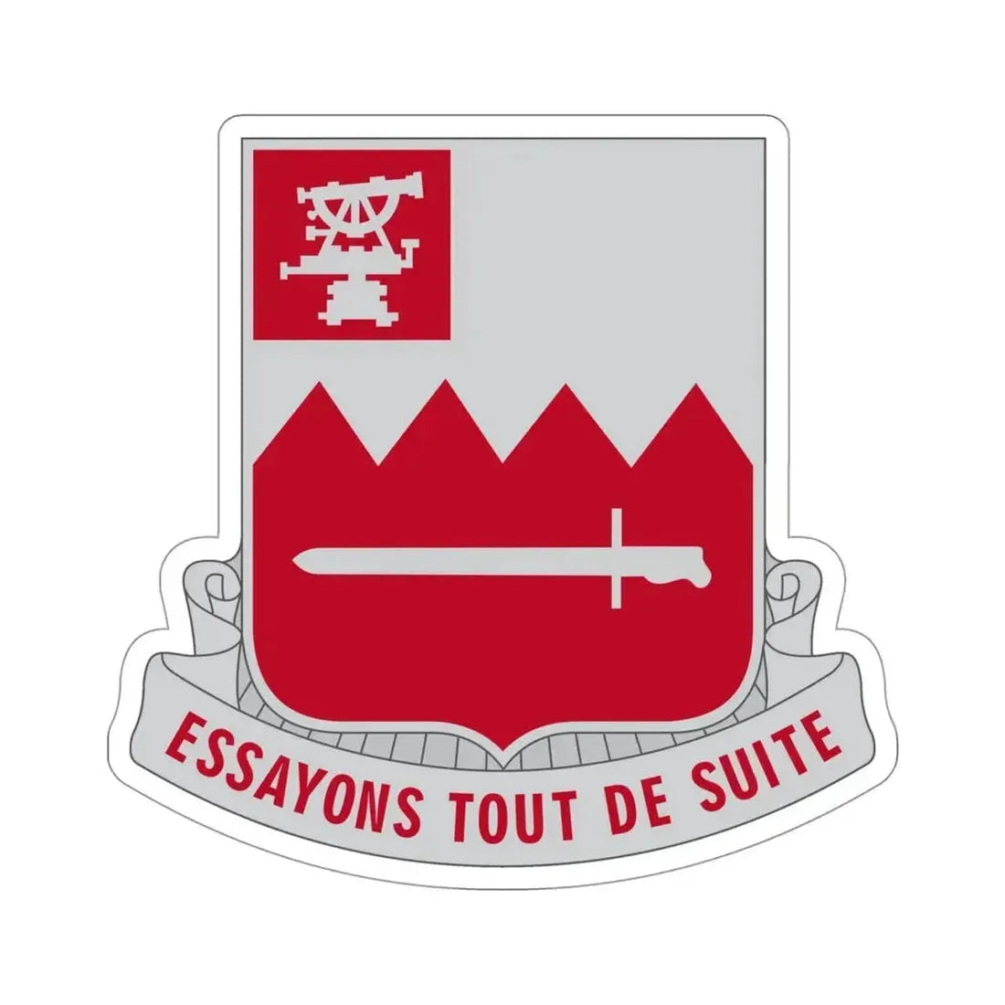 397 Engineer Battalion (U.S. Army) STICKER Vinyl Die-Cut Decal 4 Inch - The Sticker Space