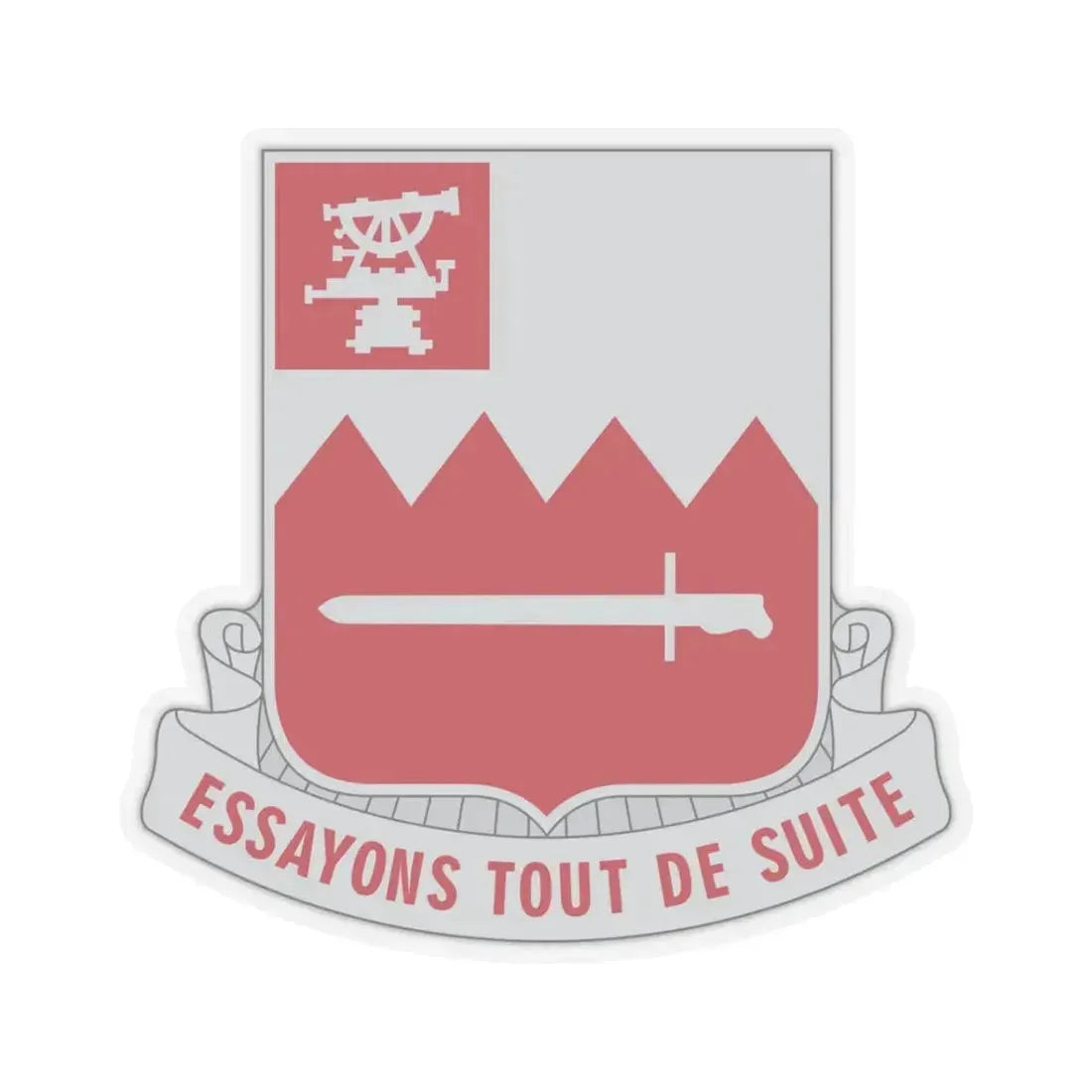 397 Engineer Battalion (U.S. Army) STICKER Vinyl Kiss-Cut Decal 3 Inch Transparent - The Sticker Space