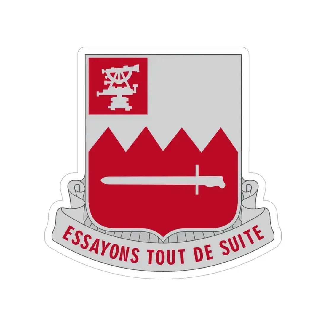 397 Engineer Battalion (U.S. Army) Transparent STICKER Die-Cut Vinyl Decal 6 Inch - The Sticker Space