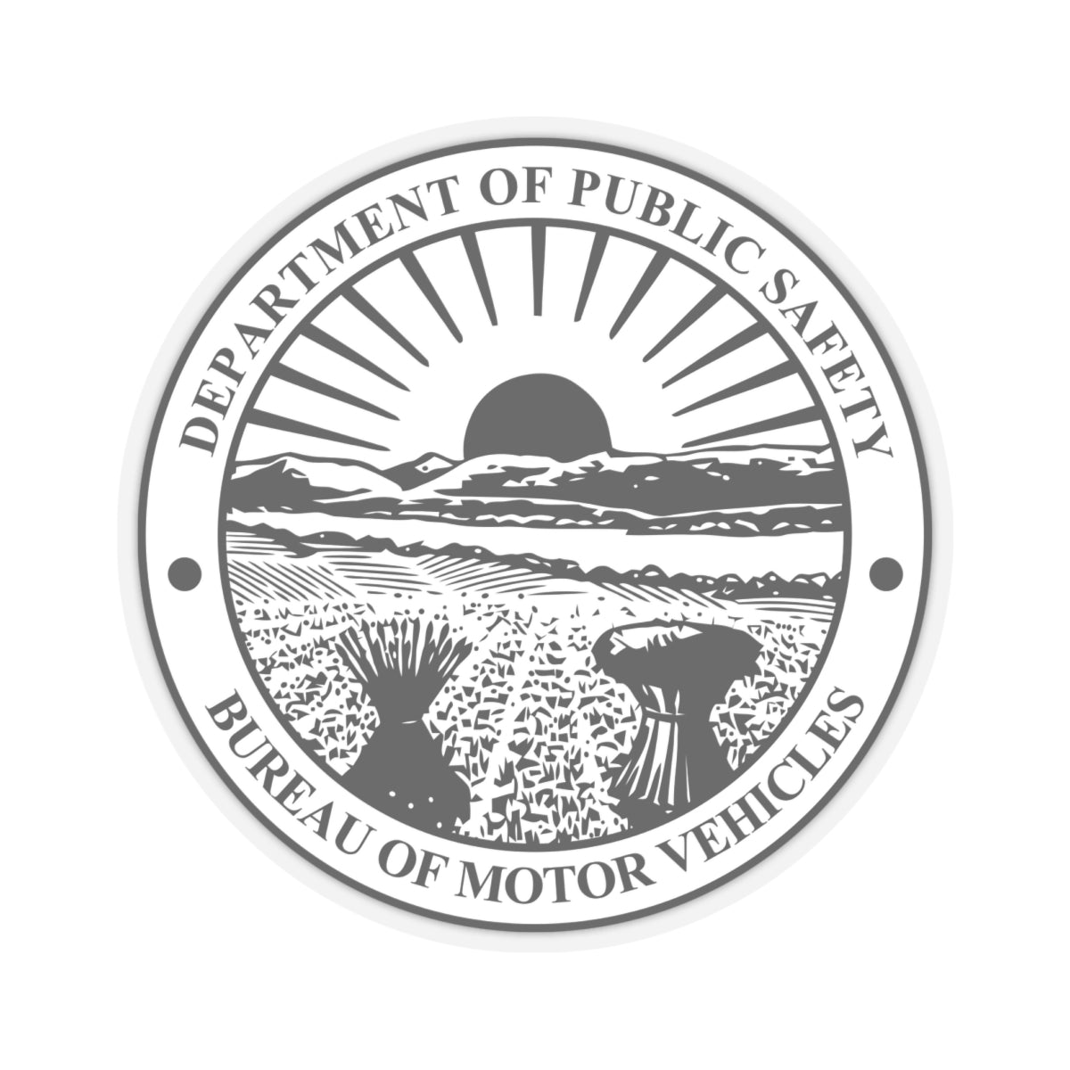 Seal of the Ohio Bureau of Motor Vehicles - STICKER Vinyl Kiss-Cut Decal