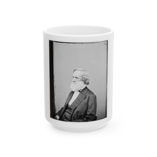Portrait Of Secretary Of The Navy Gideon Welles, Officer Of The United States Government (U.S. Civil War) White Coffee Mug