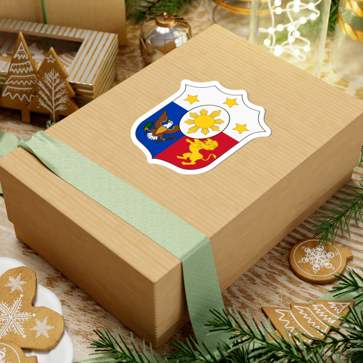 Arms of the Philippines (Philippines) (Coat of Arms) STICKER Vinyl Kiss-Cut Decal