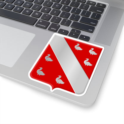 Bergen 1921 wapen (Netherlands) (Coat of Arms) STICKER Vinyl Kiss-Cut Decal