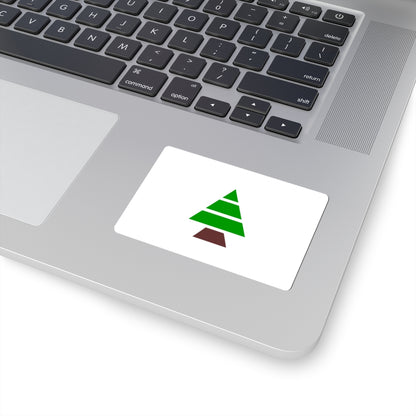 Flag of Kataeb Party (Lebanon) STICKER Vinyl Kiss-Cut Decal