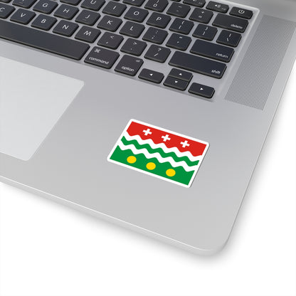 Flag of Molokovsky rayon Tver oblast (Russia) STICKER Vinyl Kiss-Cut Decal