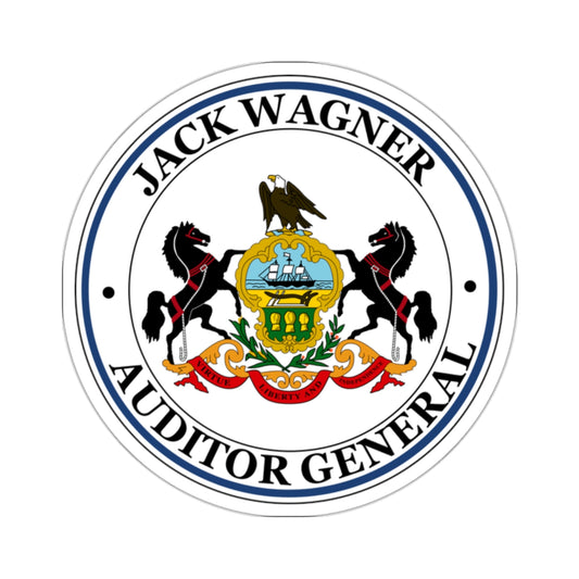 Seal of the Auditor General of Pennsylvania Jack Wagner - STICKER Vinyl Kiss-Cut Decal