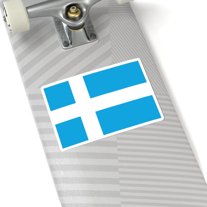 Flag of Calais (France) STICKER Vinyl Kiss-Cut Decal