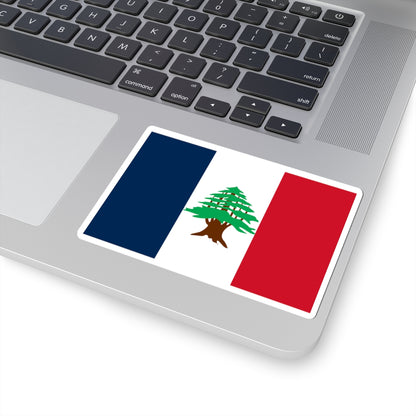 Flag of Lebanon 1920-1943 (Lebanon) STICKER Vinyl Kiss-Cut Decal
