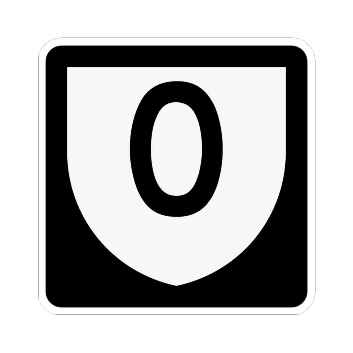 PR urban primary 0 (Puerto Rico) (Road Sign) STICKER Vinyl Kiss-Cut Decal