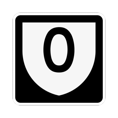 PR urban primary 0 (Puerto Rico) (Road Sign) STICKER Vinyl Kiss-Cut Decal