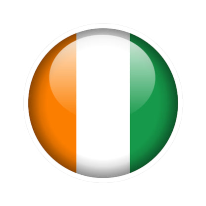 Flag orb Côte dIvoire STICKER Vinyl Kiss-Cut Decal