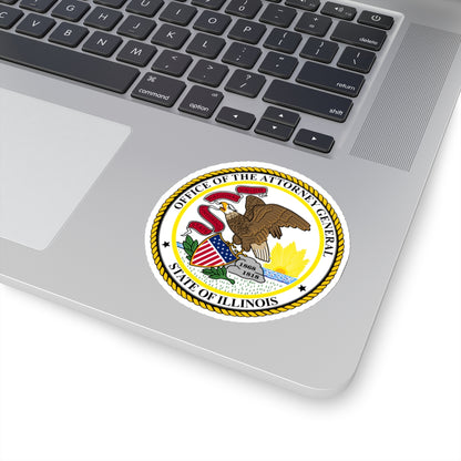 Seal of the Attorney General of Illinois - STICKER Vinyl Kiss-Cut Decal