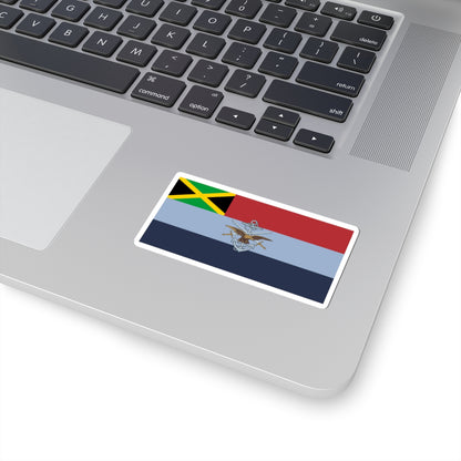 Flag of the Jamaica Defence Force 2020 (Jamaica) STICKER Vinyl Kiss-Cut Decal