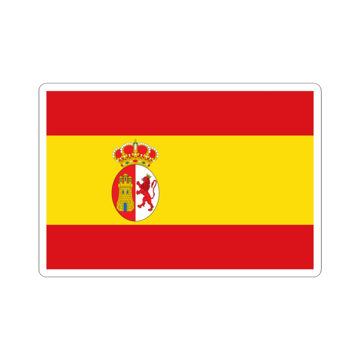 Flag of Spain 1785-1873 1875-1931 (Argentina) STICKER Vinyl Kiss-Cut Decal