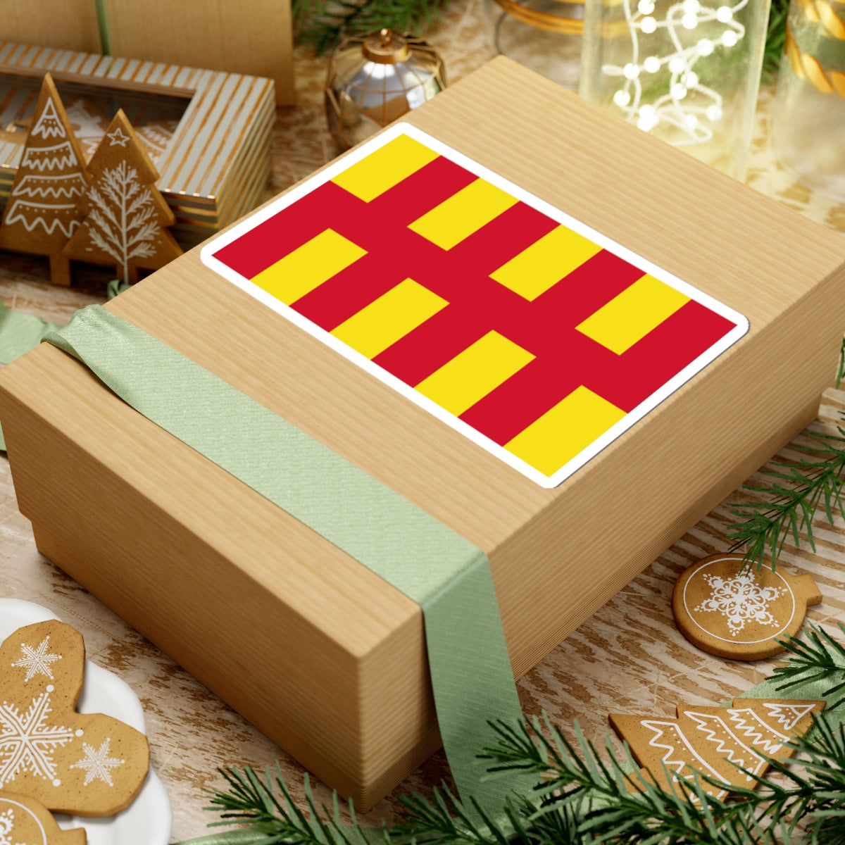 Flag of Northumberland (England) STICKER Vinyl Kiss-Cut Decal