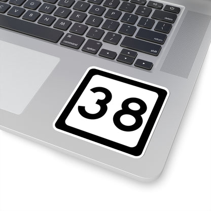 WV-38 (Virginia) (Road Sign) STICKER Vinyl Kiss-Cut Decal