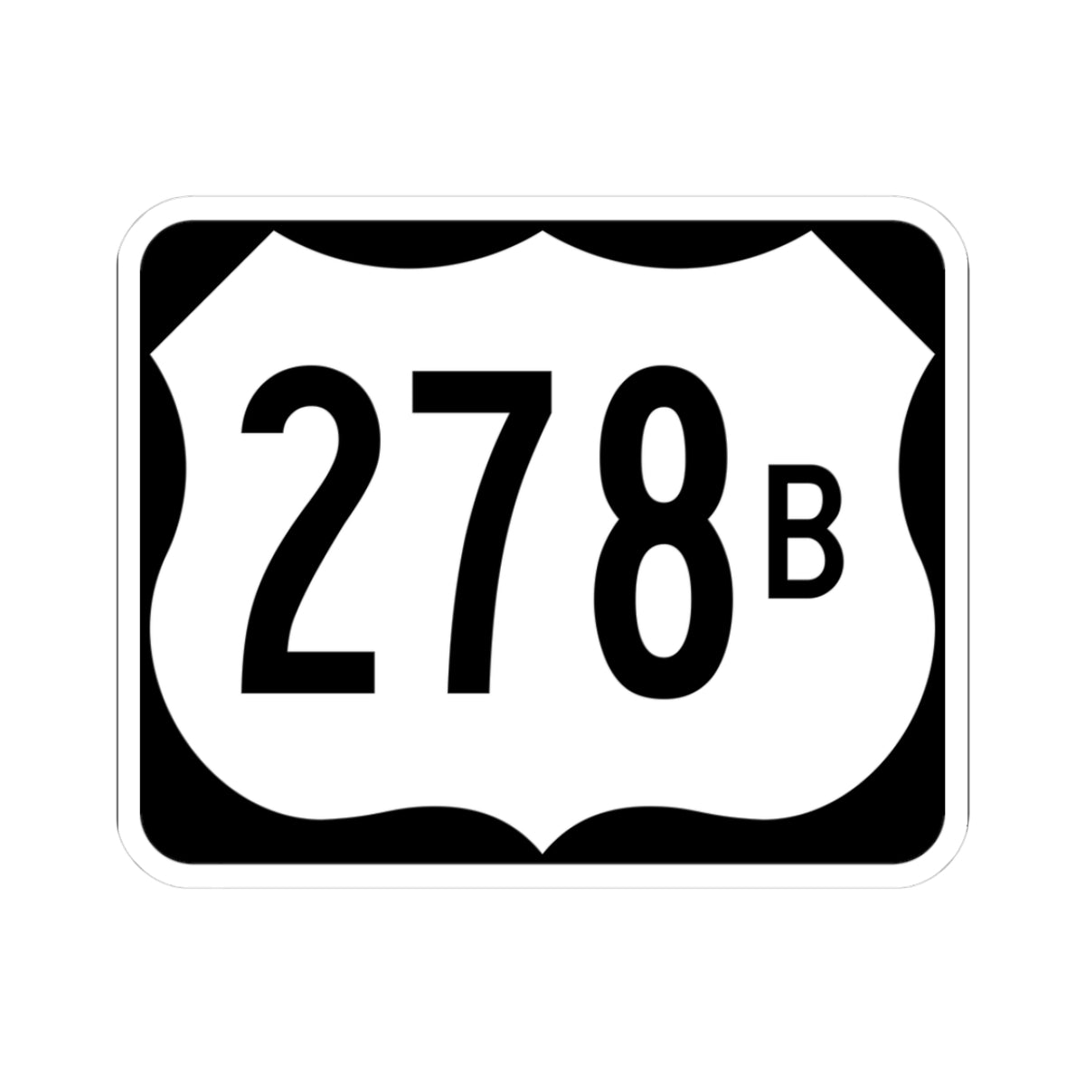 US 278B (Arkansas) (Road Sign) STICKER Vinyl Kiss-Cut Decal