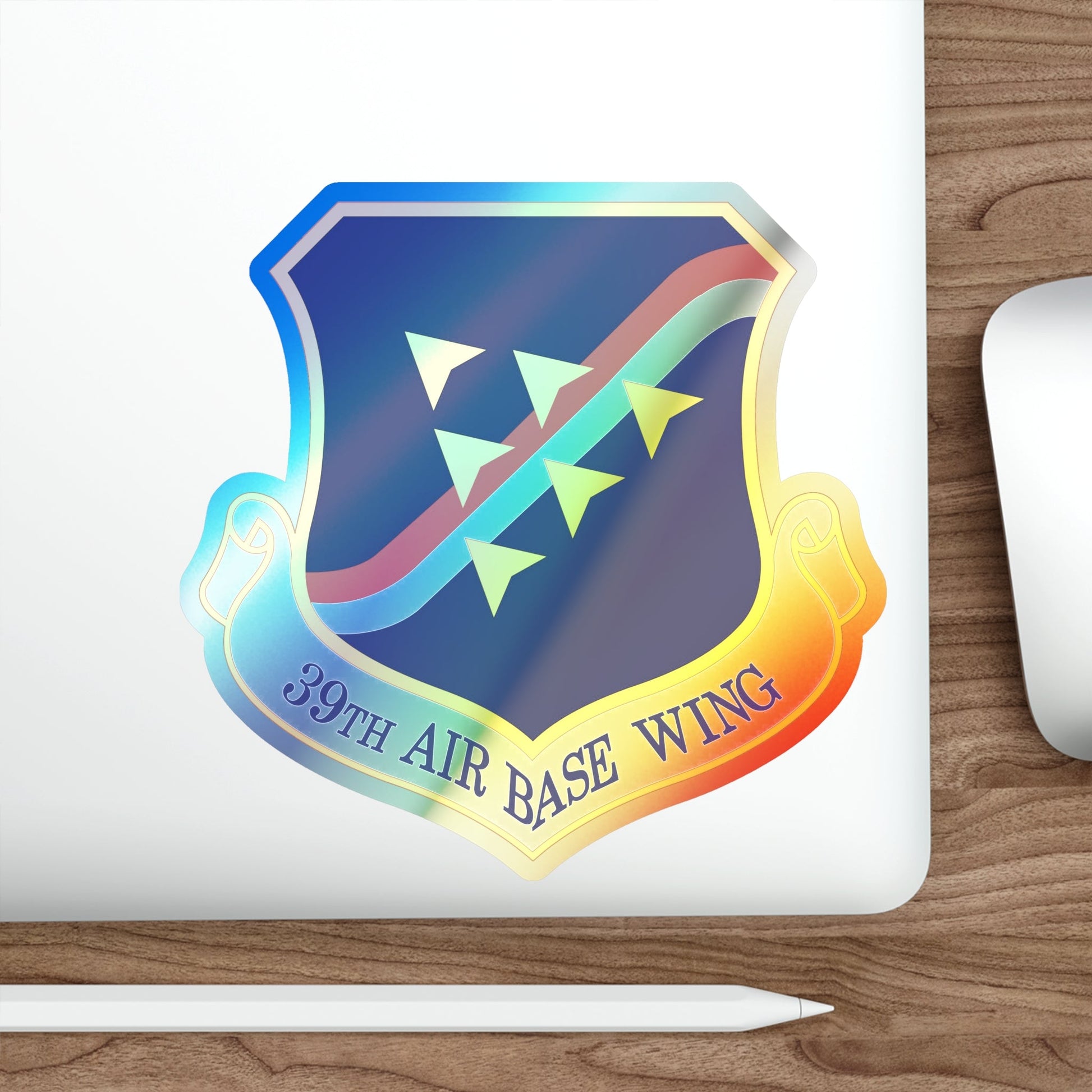 39th Air Base Wing (U.S. Air Force) Holographic STICKER Die-Cut Vinyl Decal-The Sticker Space