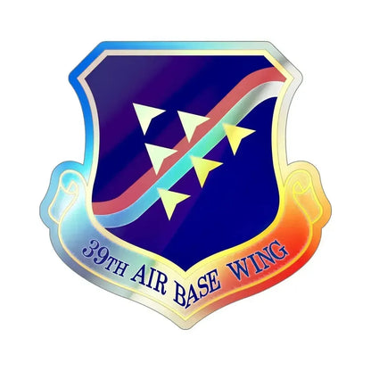 39th Air Base Wing (U.S. Air Force) Holographic STICKER Die-Cut Vinyl Decal 6 Inch - The Sticker Space