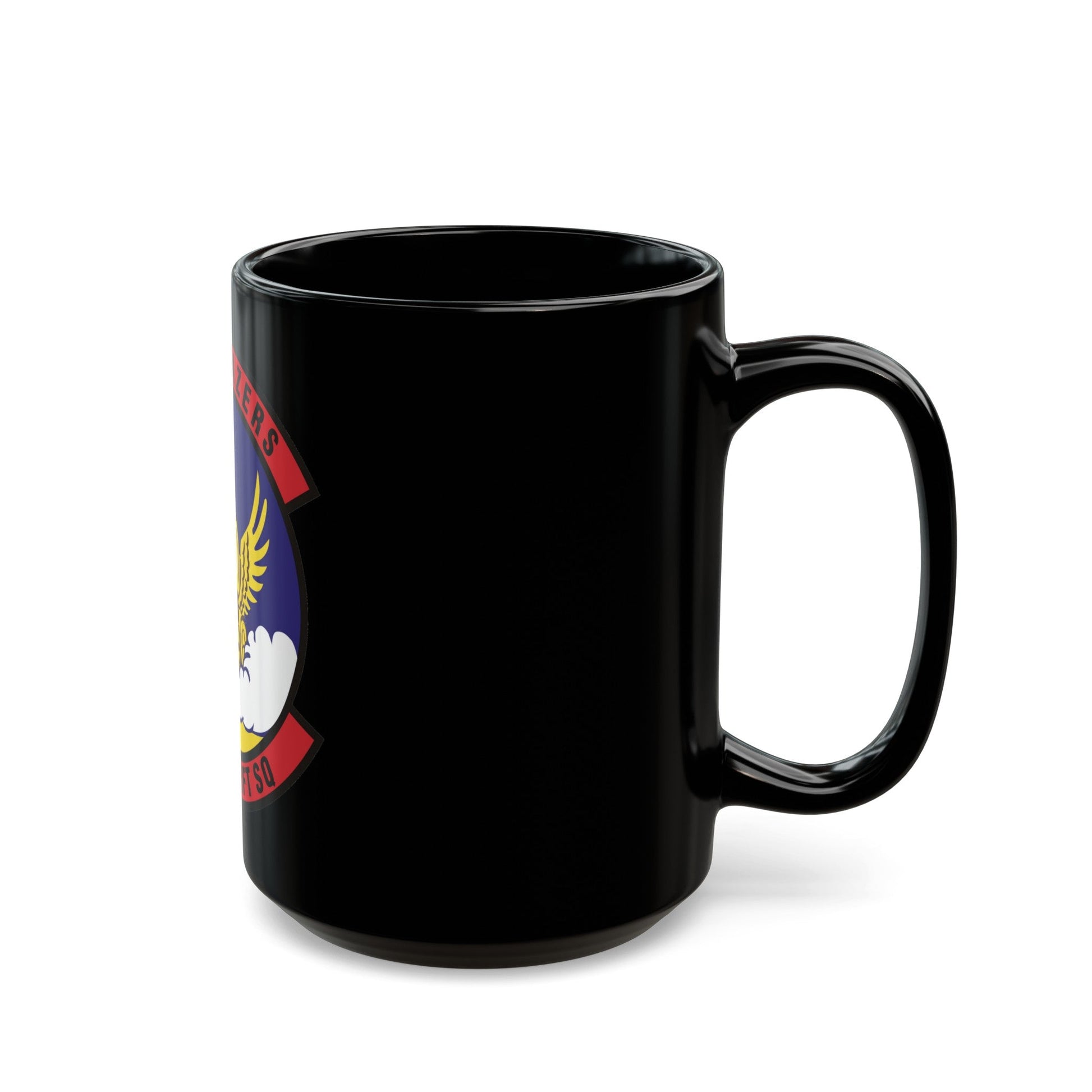 39th Airlift Squadron (U.S. Air Force) Black Coffee Mug-The Sticker Space