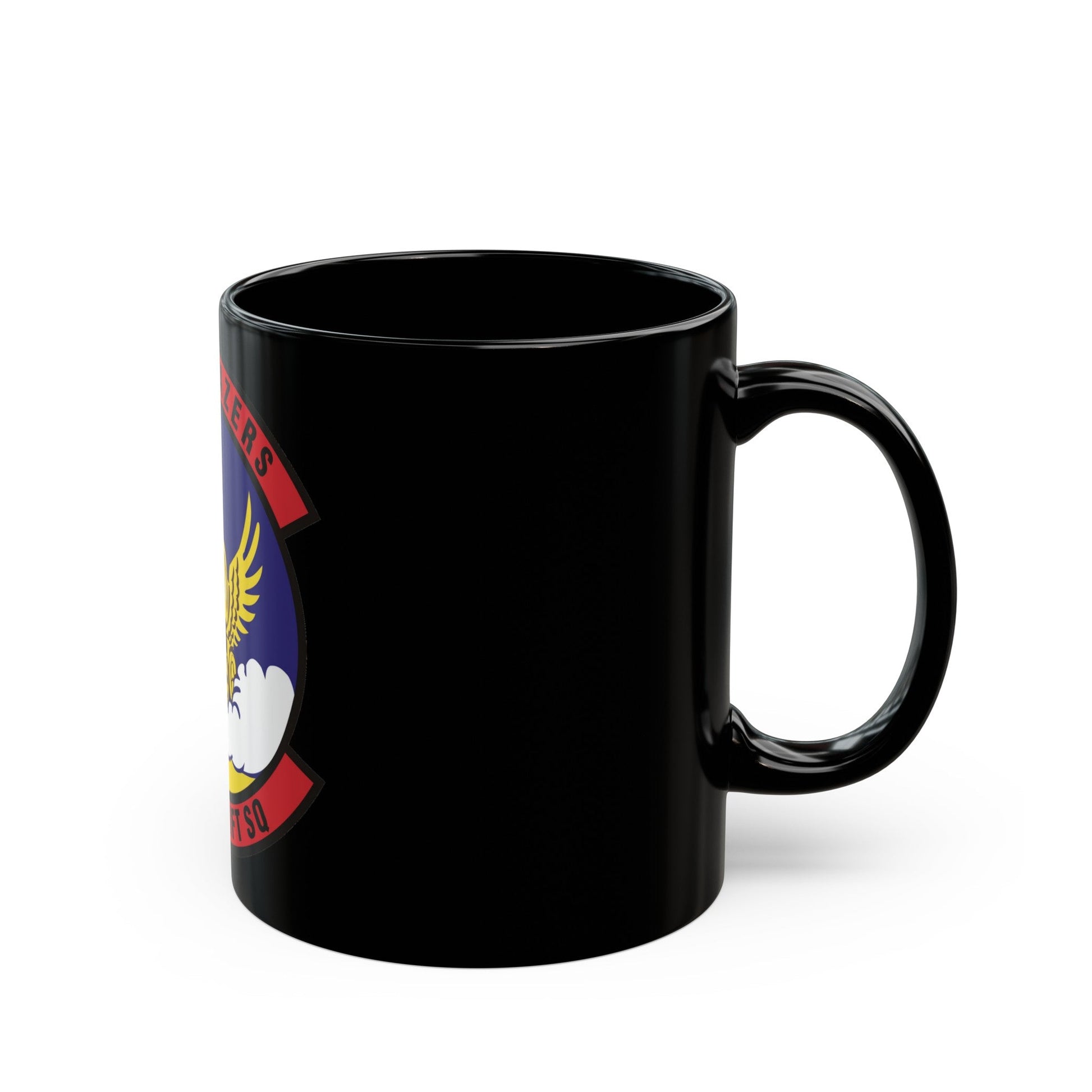 39th Airlift Squadron (U.S. Air Force) Black Coffee Mug-The Sticker Space