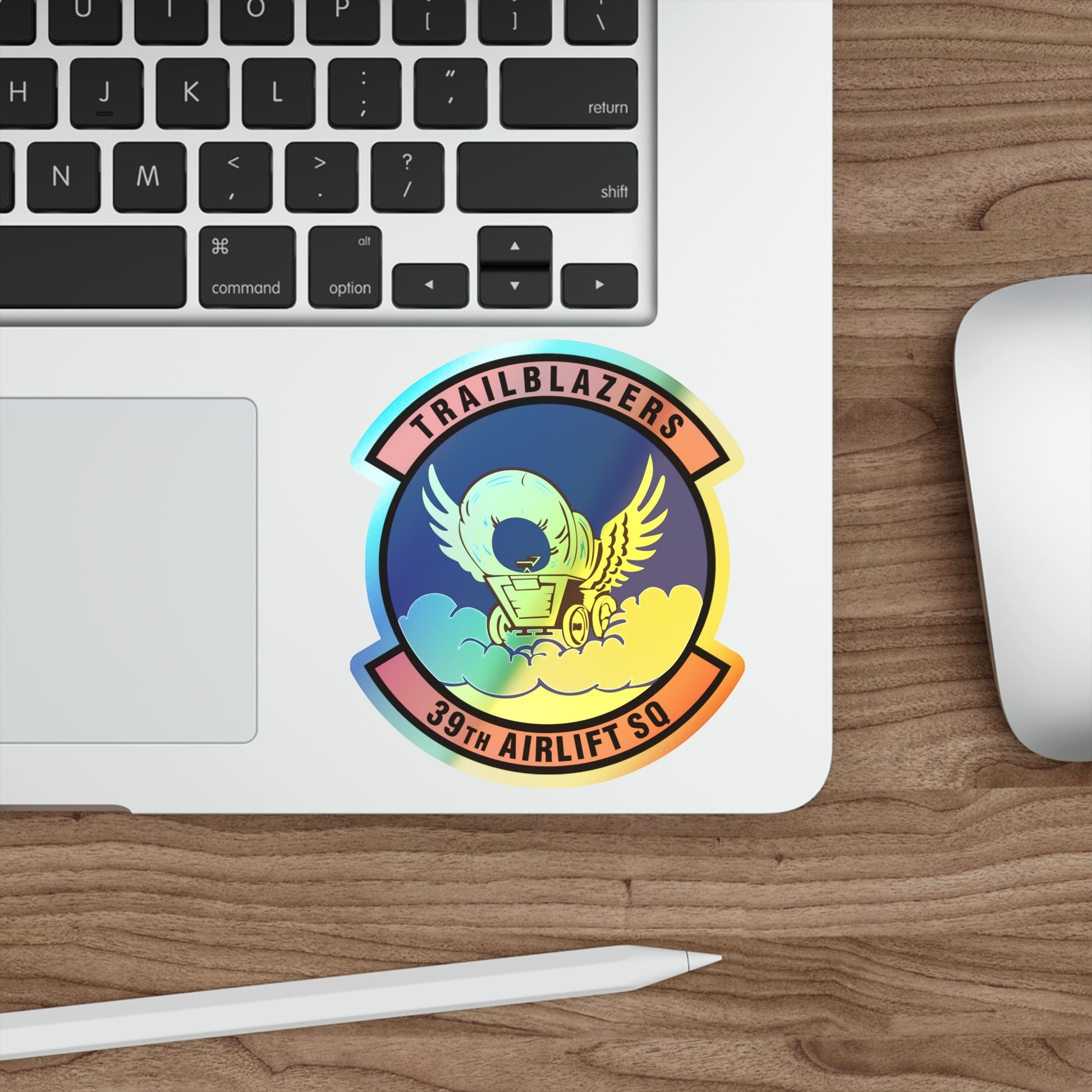 39th Airlift Squadron (U.S. Air Force) Holographic STICKER Die-Cut Vinyl Decal-The Sticker Space