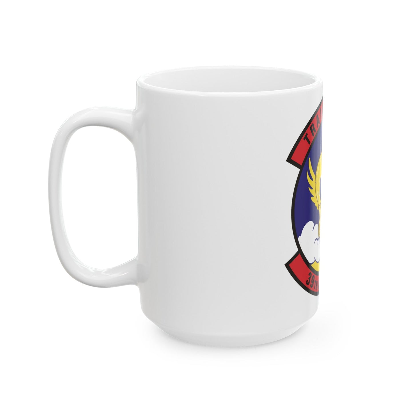 39th Airlift Squadron (U.S. Air Force) White Coffee Mug-The Sticker Space