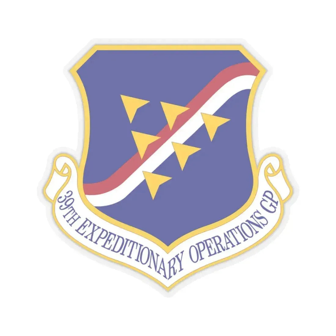 39th Expeditionary Operations Group (U.S. Air Force) STICKER Vinyl Kiss-Cut Decal 3 Inch Transparent - The Sticker Space