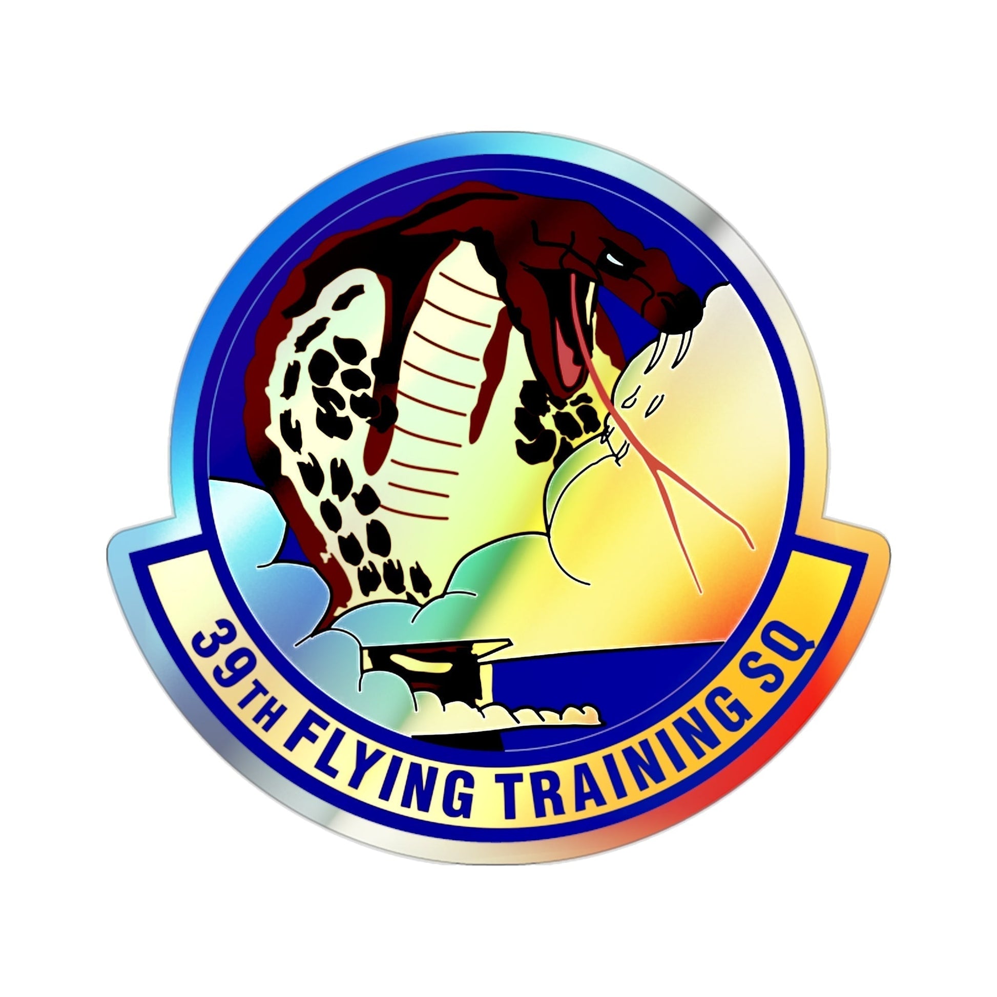 39th Flying Training Squadron (U.S. Air Force) Holographic STICKER Die-Cut Vinyl Decal-2 Inch-The Sticker Space