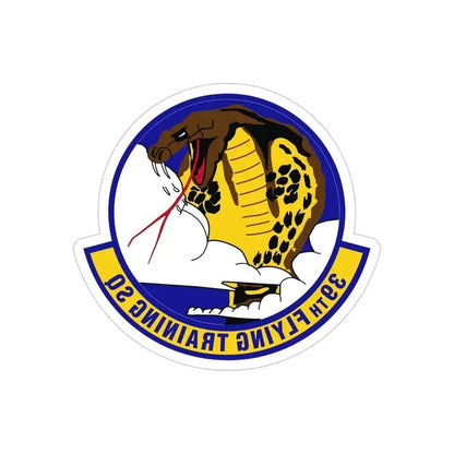 39th Flying Training Squadron (U.S. Air Force) REVERSE PRINT Transparent Die-Cut STICKER 5 Inch Die-Cut Transparent - The Sticker Space