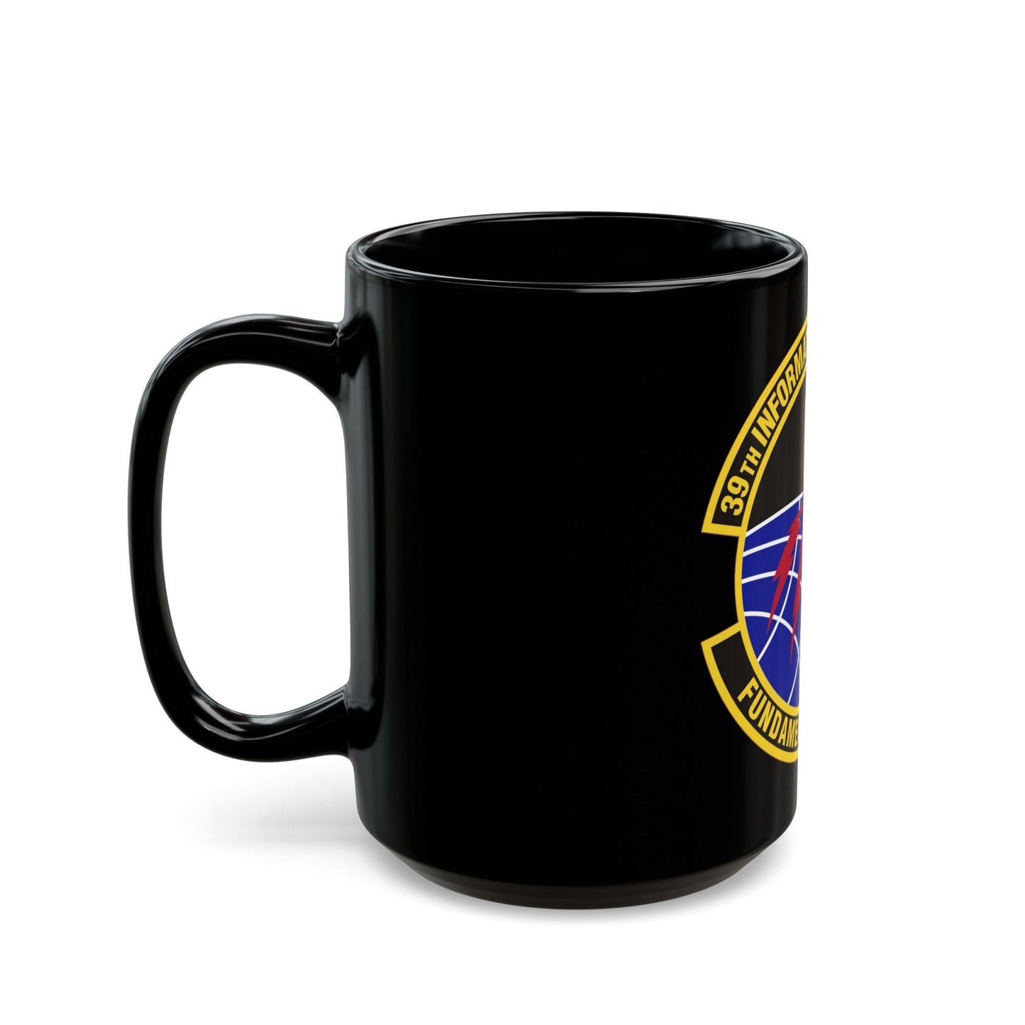 39th Information Operations Squadron (U.S. Air Force) Black Coffee Mug-The Sticker Space