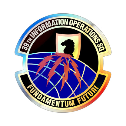 39th Information Operations Squadron (U.S. Air Force) Holographic STICKER Die-Cut Vinyl Decal-3 Inch-The Sticker Space