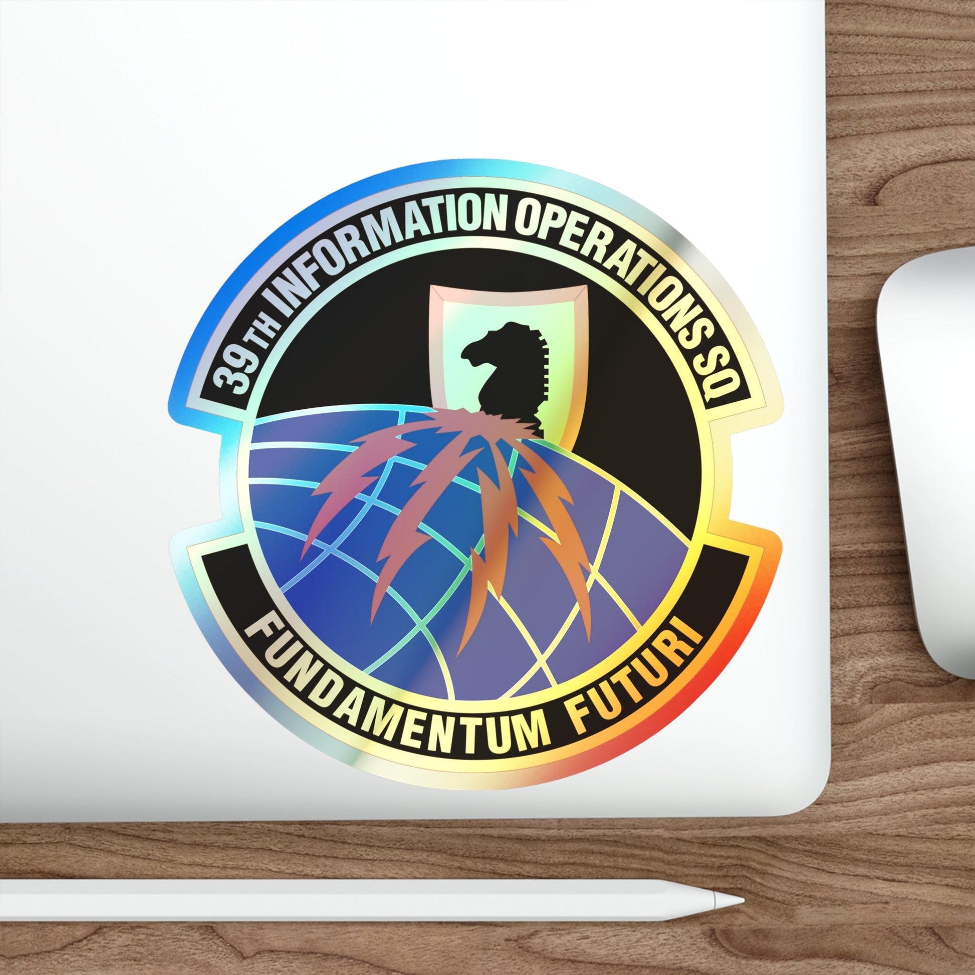 39th Information Operations Squadron (U.S. Air Force) Holographic STICKER Die-Cut Vinyl Decal-The Sticker Space