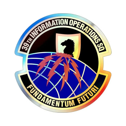 39th Information Operations Squadron (U.S. Air Force) Holographic STICKER Die-Cut Vinyl Decal 2 Inch Holographic - The Sticker Space