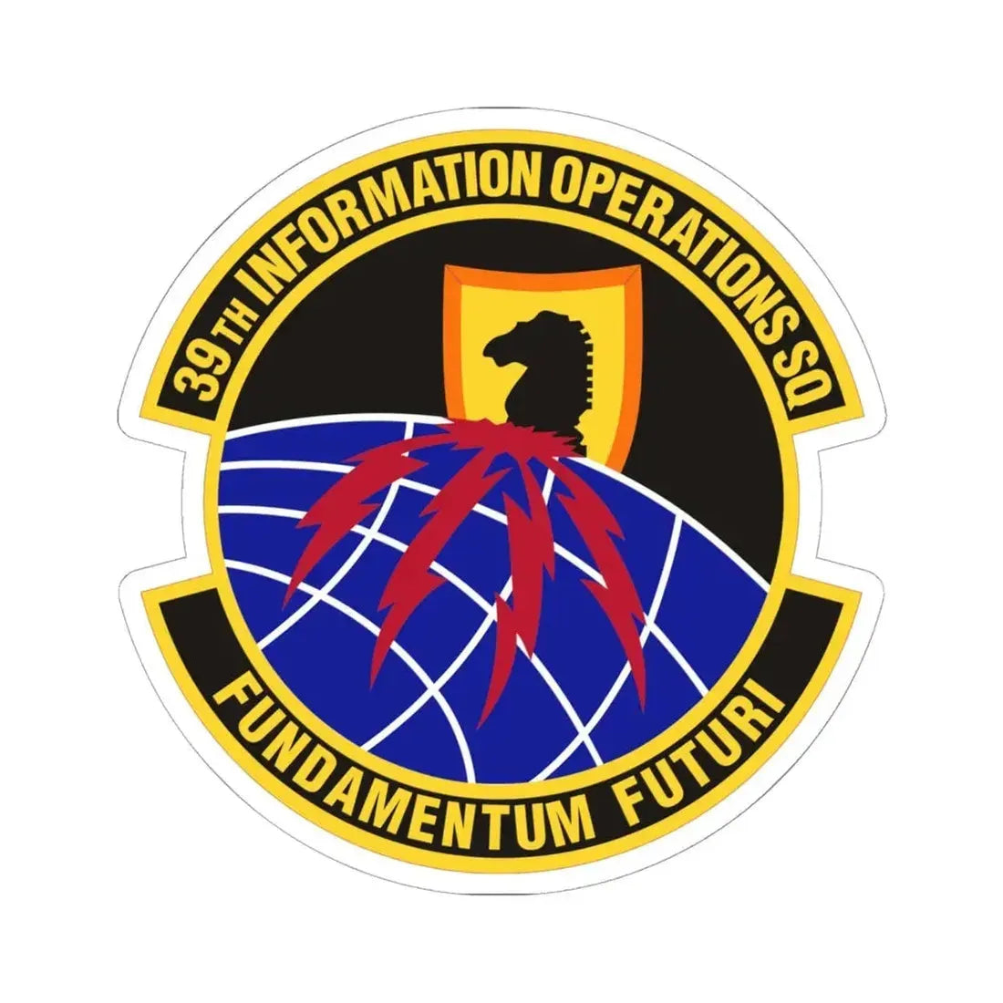 39th Information Operations Squadron (U.S. Air Force) STICKER Vinyl Kiss-Cut Decal 6 Inch White - The Sticker Space