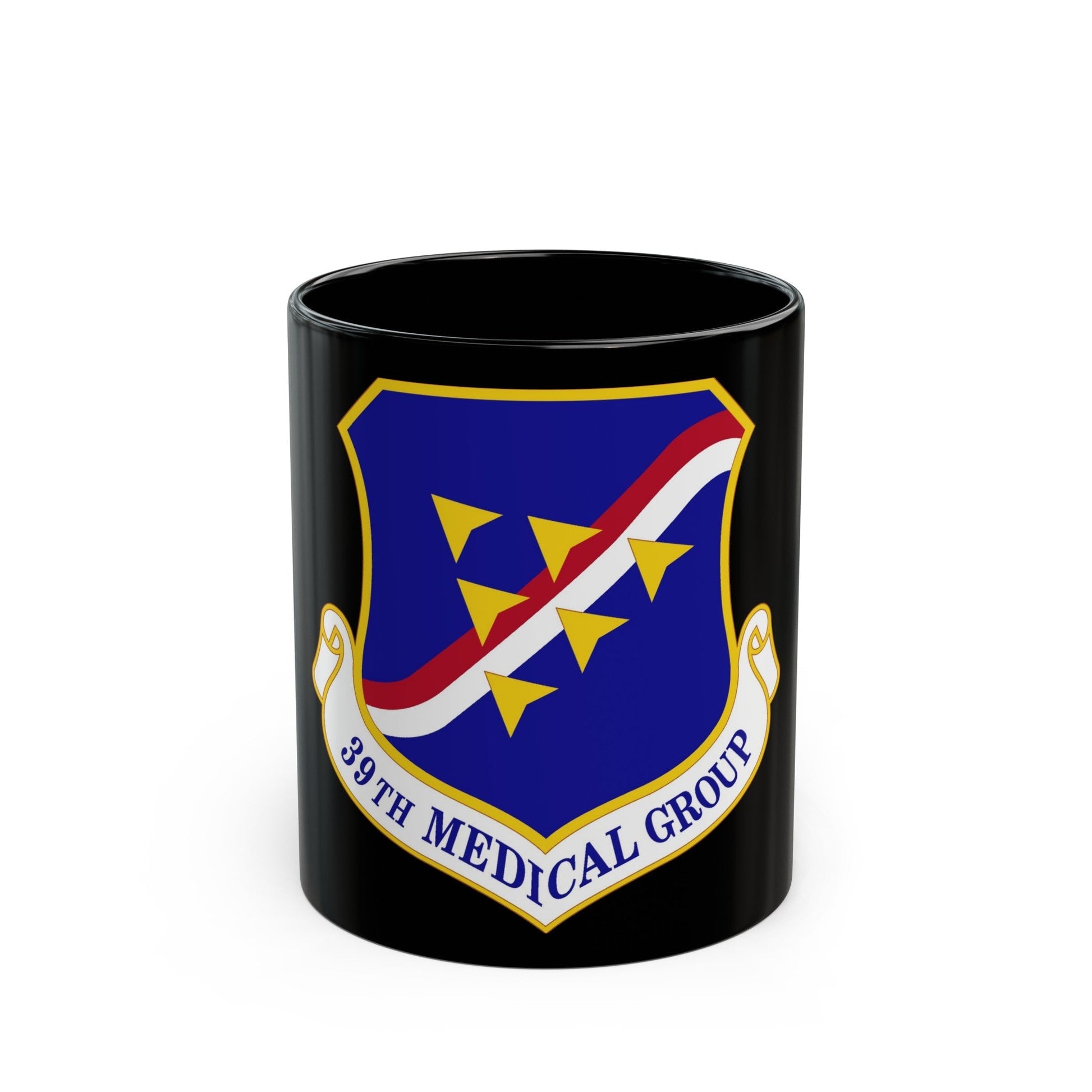 39th Medical Group (U.S. Air Force) Black Coffee Mug-11oz-The Sticker Space