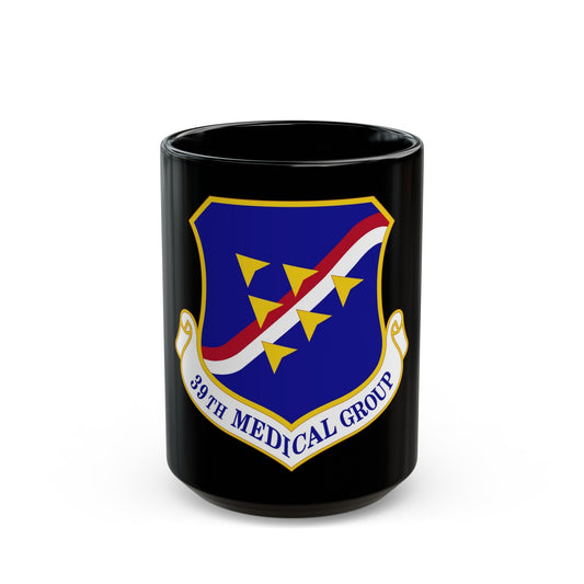 39th Medical Group (U.S. Air Force) Black Coffee Mug-15oz-The Sticker Space