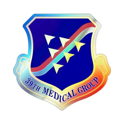 39th Medical Group (U.S. Air Force) Holographic STICKER Die-Cut Vinyl Decal 3 Inch Holographic - The Sticker Space
