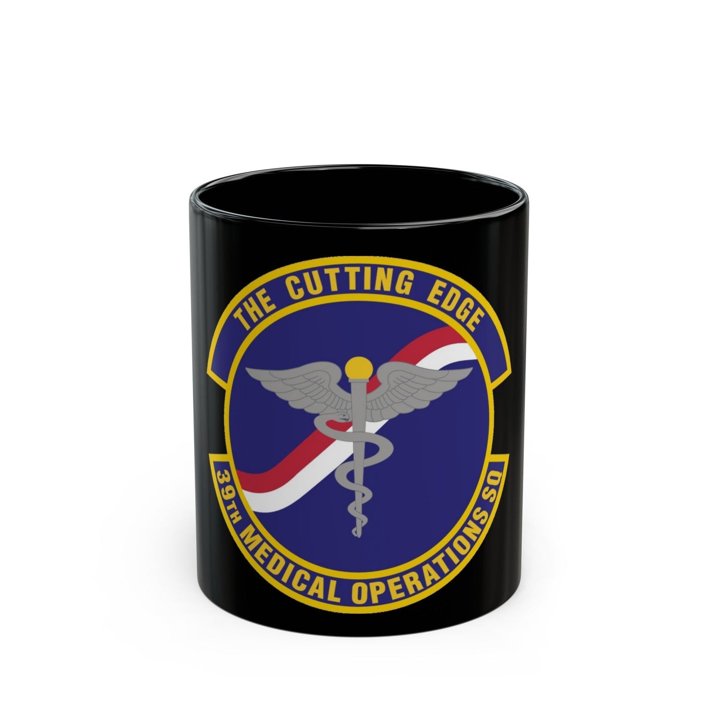 39th Medical Operations Squadron (U.S. Air Force) Black Coffee Mug-11oz-The Sticker Space