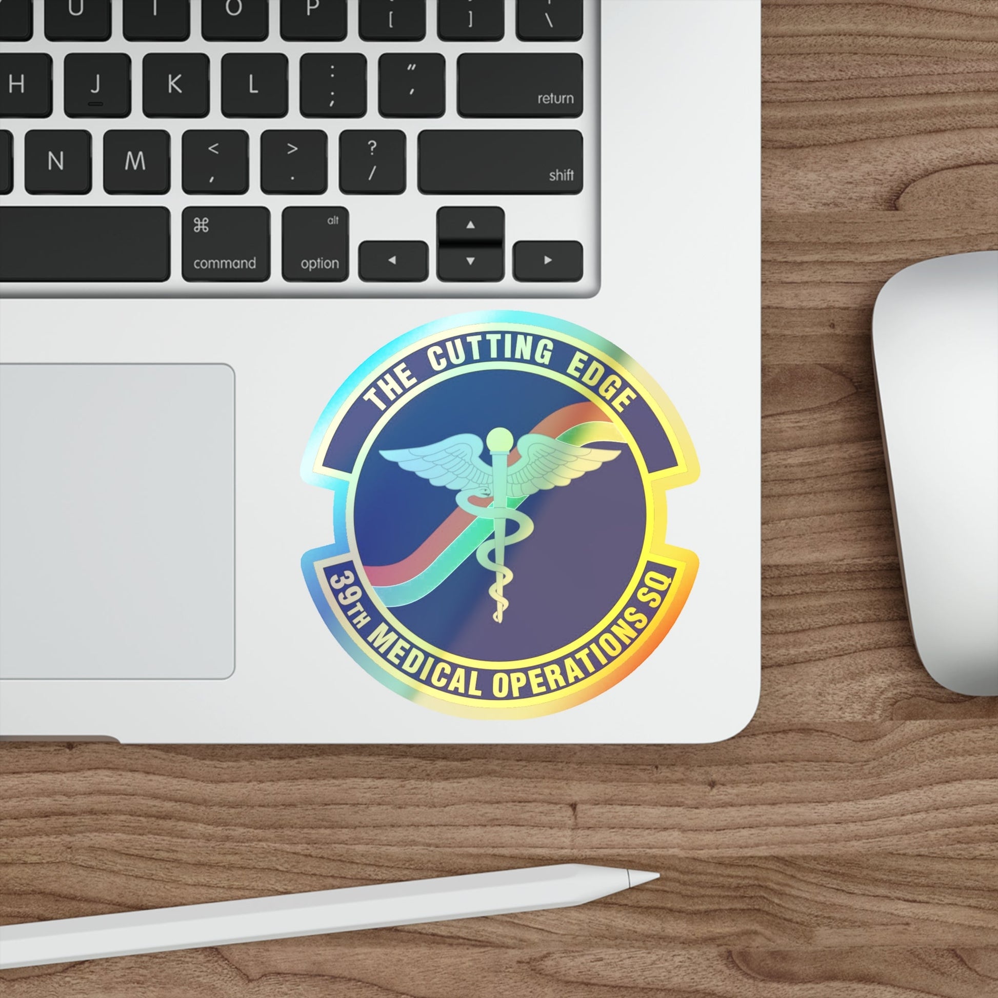 39th Medical Operations Squadron (U.S. Air Force) Holographic STICKER Die-Cut Vinyl Decal-The Sticker Space